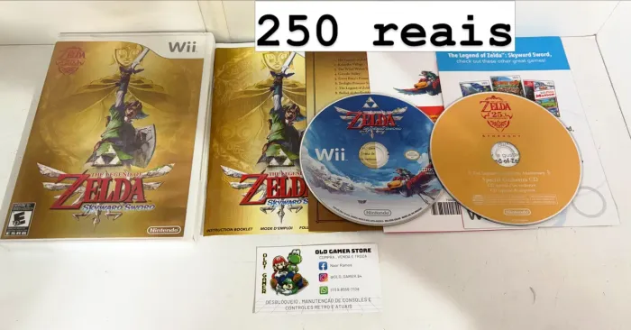 Zelda skyward sword ediçao especial 