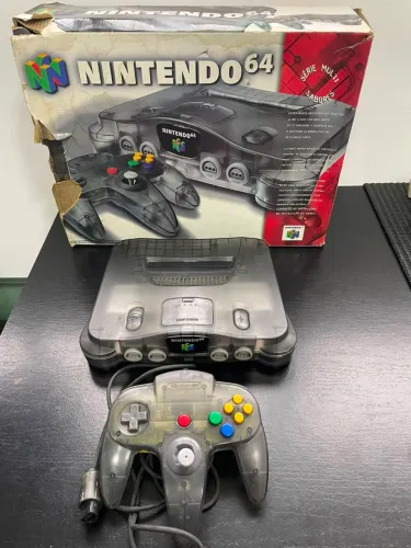 Nintendo 64 jabuticaba na caixa