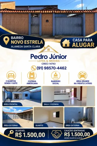 ? CASA PARA ALUGAR - NOVO ESTRELA | CASTANHAL-PA