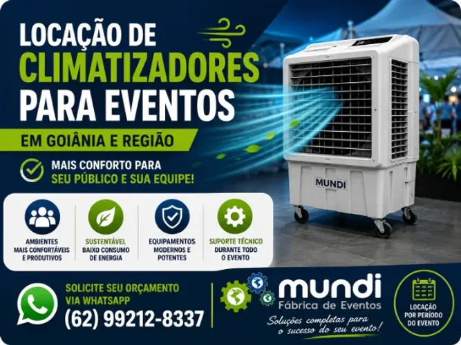 Locação de Climatizador para eventos Corporativos em Goiânia
