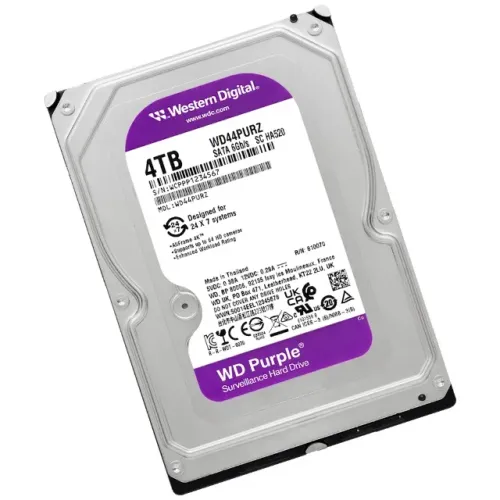HD WD Purple 4TB 3.5" SATA 5400RPM