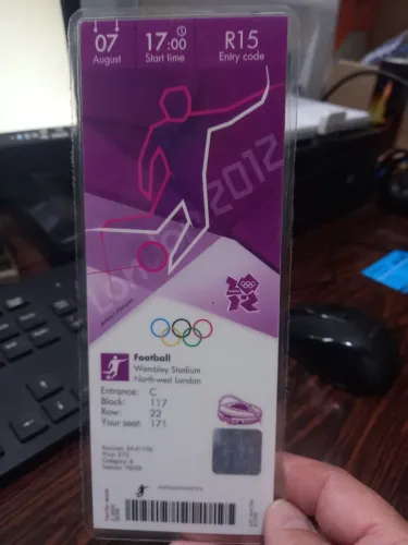 Ingresso olimpiadas Londres 2012 semi final de futebol