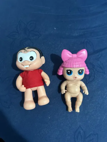lote boneca mônica e bebê 