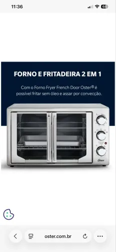 Air Fryer Forno e Fritadeira OSTER - Para vender logo