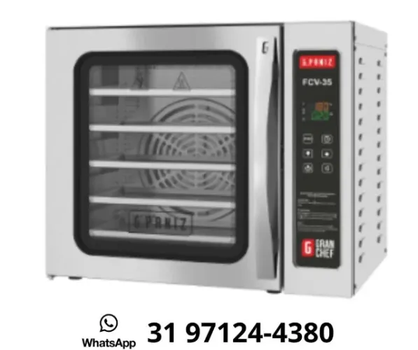Forno Elétrico Convector GranChef Com Vapor Inox Monofásico G.Paniz
