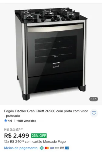 Fogão semi novo