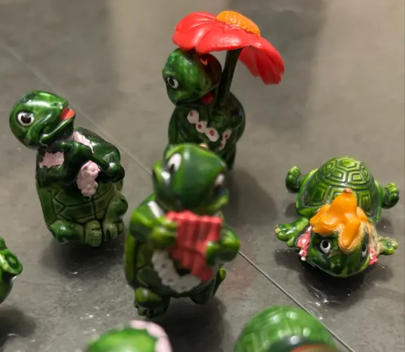 Coleção tartarugas kinder ovo