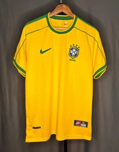 Camisa 1998 Amarela Brasil Torcedor 1.1 Tamanhos do P ao G1