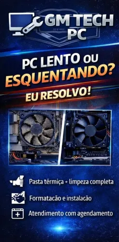 Limpeza Profissional de PC | Reduza Temperatura e Melhore Desempenho