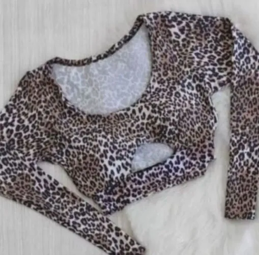 Cropped manga longa modinha outono<br><br>inverno