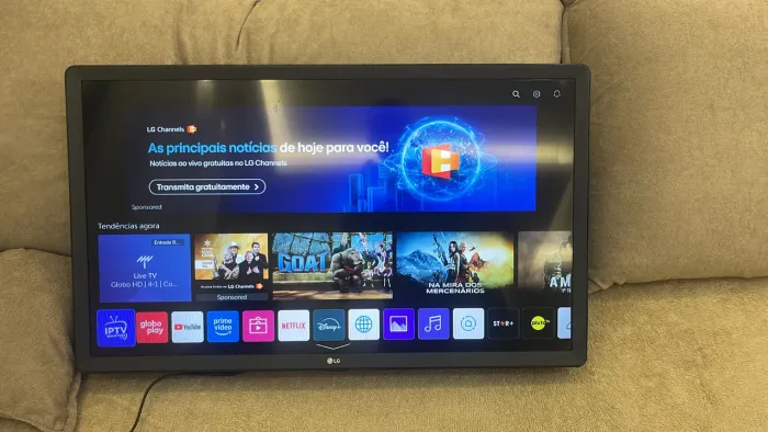 Tv LG 32 smart com canais online 