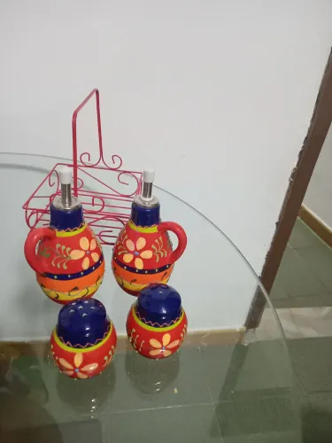 Tigela e conjunto de temperar salada de porcelana