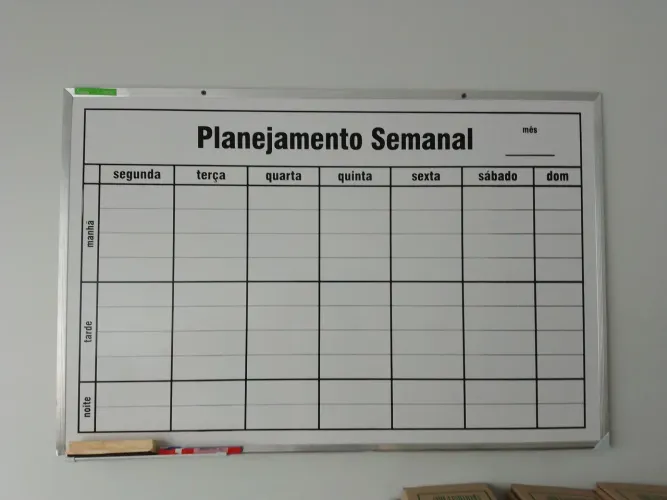 Vende-se Quadro de Planejamento semanal
