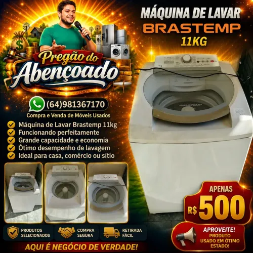 Máquina de lavar Brastemp 11 kg passo cartão