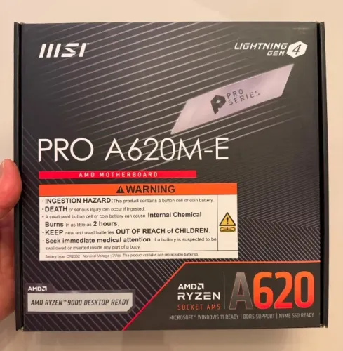 Placa Mãe MSI PRO A620M | AM5 mATX (leia a descrição)
