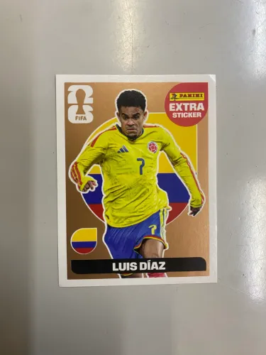 FIGURINHA LEGEND BRONZE - LUIS DÍAZ | COPA DO MUNDO 2026 