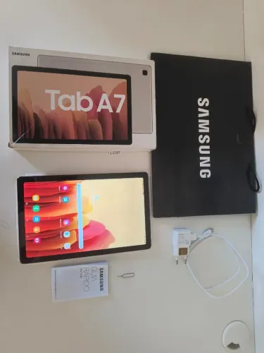 Samsung Galaxy Tab A7 64GB (SM-T505) - Aceita Chip 4G - Kit Completo