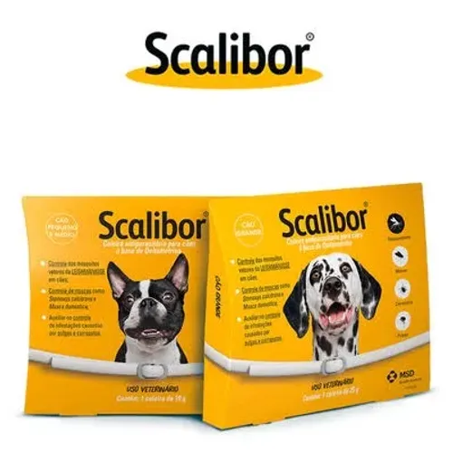 Coleira antirrábica scalibor pra cães