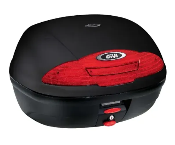 Baú Givi Monolock Simply E450n Lente Vermelha 45 Litros Preto