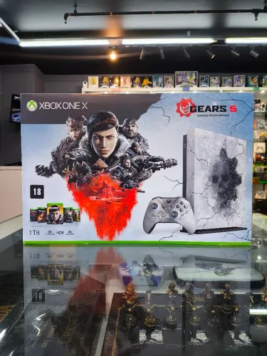 Console Xbox One X 1TB Gears 5 Limited Edition Seminovo (IMPECÁVEL CIB)