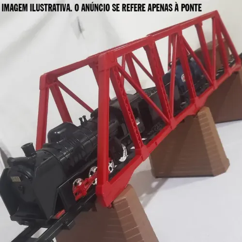 Ferrorama Ponte Tomy Plarail para 3 pilares compatível Estrela