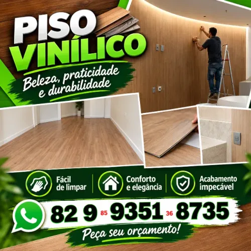 Piso Vinílico instalação de piso vinílico drywall Gesso