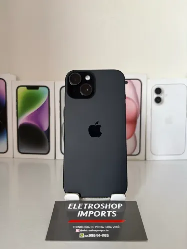 iPhone 15 128GB Preto 94% Bateria | Original | Único Dono | Aceito Troca