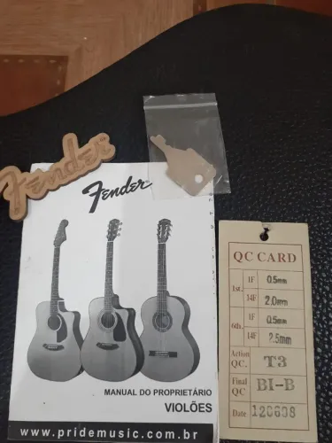 Vendo Violão Fender Folk Dreadnought Sunburst Vintage com Hard Case