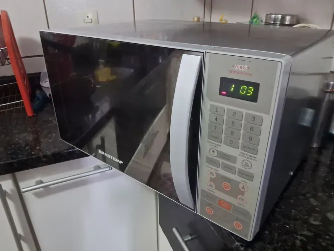 MICROONDAS BRASTEMP 30 L TODO INOX ENTREGA INCLUÍDA