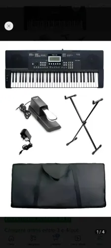 Teclado Roland Revas Kb-330 + Capa + Fonte +suporte +sustain