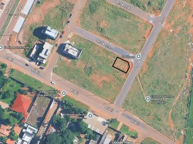 Lote de esquina - 164m² - QE 58 conjunto L - Guará II