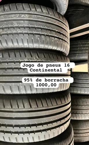 Jogo de pneus 16 new Fiesta 195/50 R16 semi novos continental ( 195/50/16 )