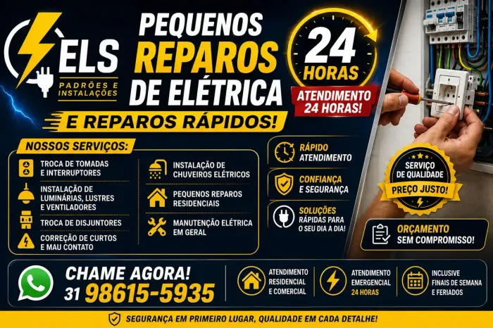 Eletricista predial e residencial 