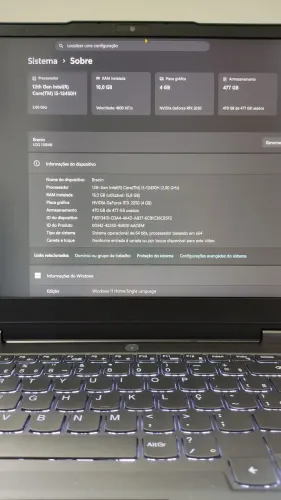 Notebook Lenovo Loq rtx 2050 512gb