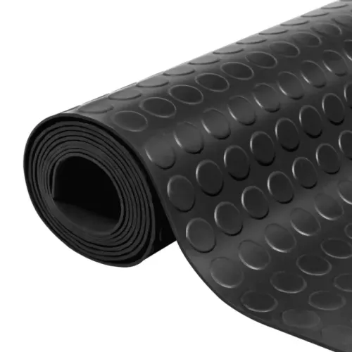 Piso Moeda Preto De 3mm - Rolo De 1m (venda Por Mt Linear)