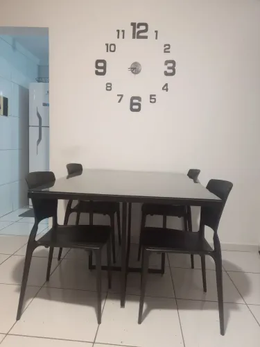MESA DE JANTAR 100% MDF + CADEIRAS TRAMONTINA 