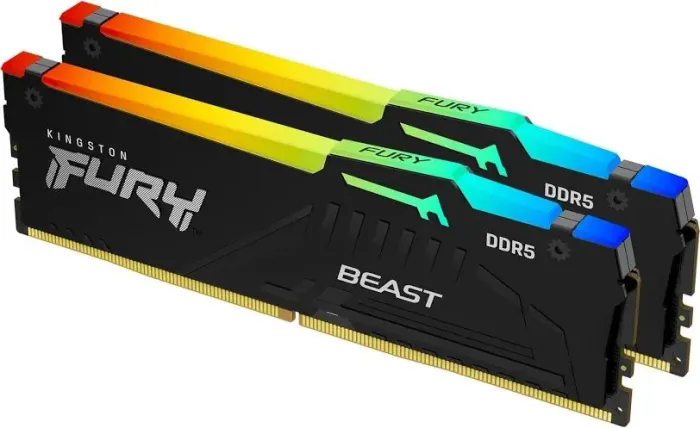 Memória Kingston Fury Beast RGB 16GB 2x8GB 5600mhz DDR5
