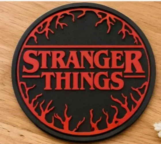 Kit Porta Copos Stranger Things Com Suporte - Impressão 3D