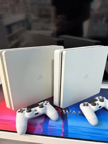 Ps4 Slim 1tb ou 500gb disponiveis modelo branco 2 unidades nos consulte valores a baixo