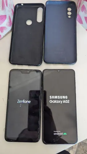 2 Celulares Samsung e Zenfone