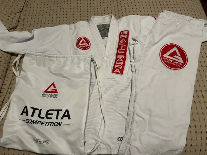 Kimono Atleta Competition Gracie Barra Branco - A2