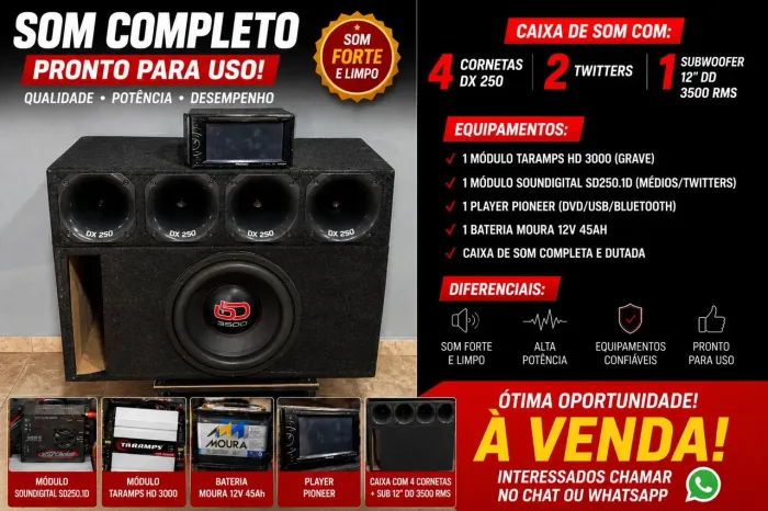 Som automotivo forte
