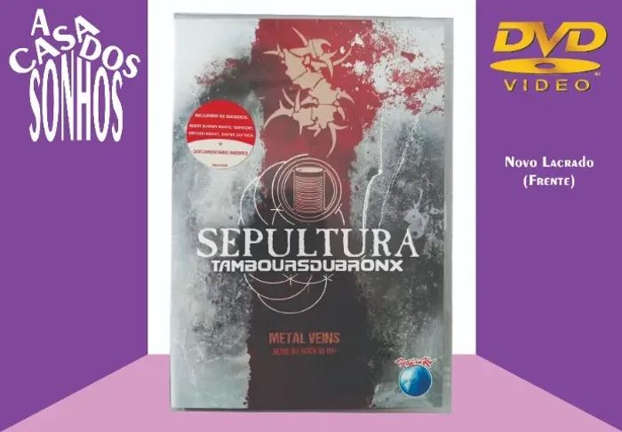 DVD Sepultura - Tamboursduabronx - Ao Vivo no Rock in Rio - LACRADO