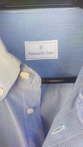 Camisa manga Longa Ermenegildo Zegna tam. G