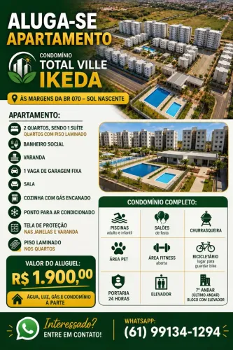 Alugo Apartamento no Total Ville Ikeda