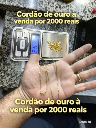 Vendo cordões de ouro
