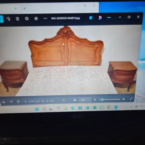 Jogo de quarto de chimpandelle madeira peroba rosa .