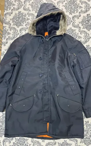 Casaco Parka de frio warm wear by nesco azul marinho importado novo