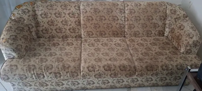 Sofá 3 Lugares Estampado "no estado!"