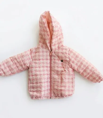 Jaqueta Puffer Infantil Feminina com Capuz Mundi